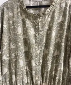 Hok trish ペイズリー柄ロングワンピース