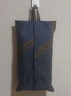 エコティッシュカバー 吊り下げ可　大島紬 ハンドメイド