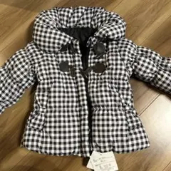 チェック柄ダウンコート 90サイズ