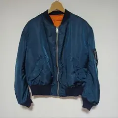 ALPHA80～90sネイビーMA-1 フライトジャケットXL