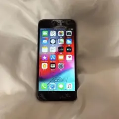 iPhone 6 スペースグレー ひび割れあり