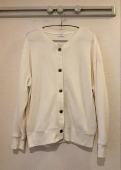 【DOORS】タックフライスカーディガン/ナチュラル