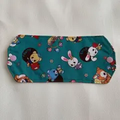 新品　子ども用　マスクケース　レトロ柄　ハンドメイド