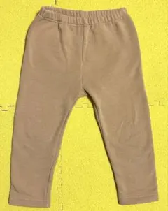 UNIQLO レギンス　90 イエロー　裏地フリース