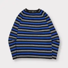 TOMORROWLAND tricot カシミヤ100% ボーダーニットY2K