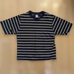 Niko and... ボーダーTシャツ Mサイズ　古着　茶色のサムネイル