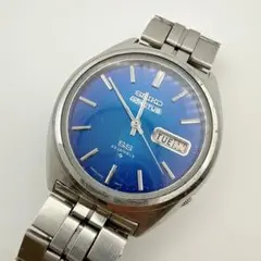 【希少・稼働品】セイコー 5アクタス SS ブルー文字盤 23石