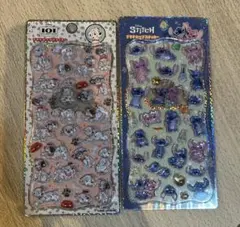 【正規品】プチドロップステッカー　101匹わんちゃん＆スティッチ（新品未使用）