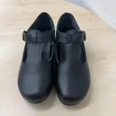 594 【1点限り】Manoa 新品未使用 国産本革 Tストラップシューズ