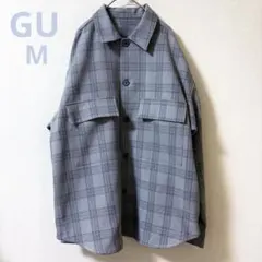 GU チェック シャツジャケット テーラードジャケット　春物　アウター　a443