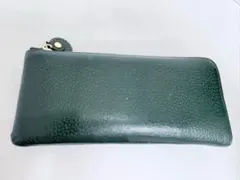 ★ 島田秀平 開運長財布 ダークグリーン ラウンドファスナー 手相 バルコス 緑