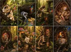 パネル生地671 ローズワイン香る子猫サロン - メルカリ