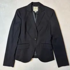 組曲 クミキョク テーラードジャケット 1ボタン ブラック サイズ2