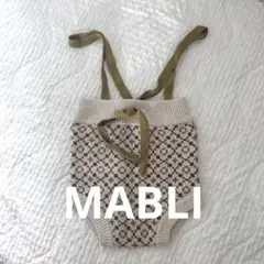Mabli マブリ ストラップ付きニットパンツ 80cm相当 ニットブルマ