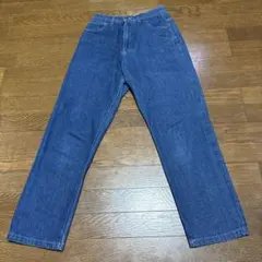 値下げ　レイカズン　デニム　テーパード　フリーサイズ　ウエスト後側ゴム