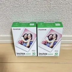 富士フィルム　チェキフィルム　instax mini　10枚×2 ①