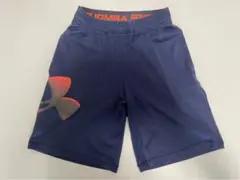 UNDER ARMOUR キッズ ハーフパンツ ネイビー オレンジ