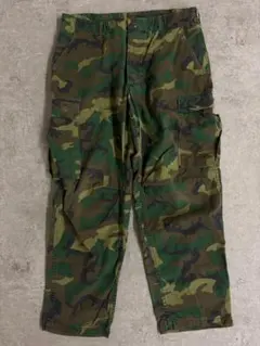 60s US ARMY ジャングルファティーグ カーゴパンツ ミックスリーフ