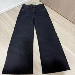 H&M ワイドハイウエストデニム レディース 32