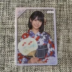 増田三莉音　乃木坂46 購入特典　C賞　個別クリアカード　8月ver