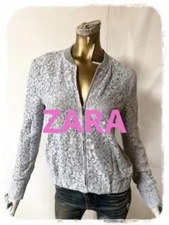 ☘️T17789☘️ZARA 薄手 レース ジャケット S