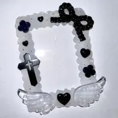 ゆん様専用ページ　ホイップデコ トレカケース 硬質ケース　ブラック　透明　リボン