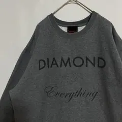 古着　USA古着 スウェット　ダイアモンドサプライ　グレー　L XL