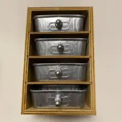4段金属製収納ボックス