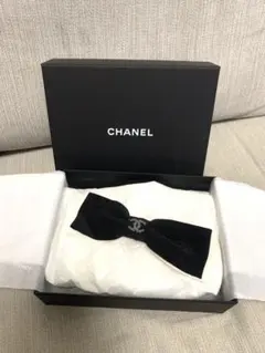CHANEL シャネル ヘアアクセサリー バレッタ リボン ココマーク