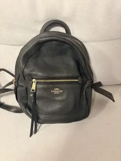 COACH レザー ミニリュック バックパック ブラック