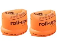 浮き輪 アームリング 2個セット 水泳用品 スイミング オレンジ