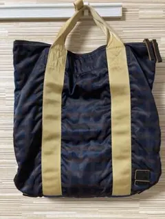 美品　マルニポーター　バックパック　ナイロン　ネイビーチェック MARNI x PORTER / 21aw | Confidence