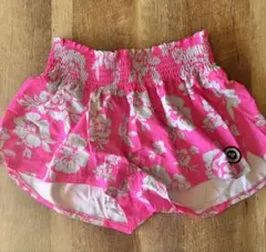 Roxy フラワープリント サーフパンツ 2枚セット（ピンク•ブラック）