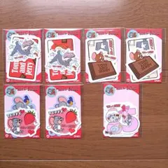 トムとジェリー　オリジナルステッカー　全4種含む　計7袋セット　セブンイレブン