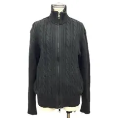 BURBERRY　バーバリー　ジップアップ　セーター　M　コットン　aq9260