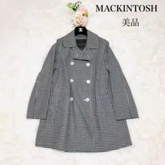 極美品 マッキントッシュ ロロピアーナ ギンガムチェック ダブルコート 34のサムネイル