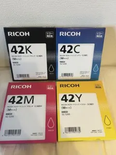 リコー インクカートリッジ 42C 42K 42M 42Y セット リコー GC42Y GC42K GC42M GC42C インクセット新品 - メルカリ