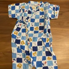 【お祭り、縁日に】HOT BISCUITS 甚平ロンパース　男の子　70-80