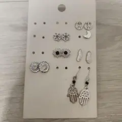 H&M ピアス 6点セット シルバーカラー