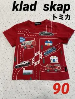 klädskåp クレードスコープ トミカ　乗り物 道路 Tシャツ 90のサムネイル