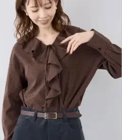 ラッフルブラウス ROPE' PICNIC ロペピクニック トップス シャツ