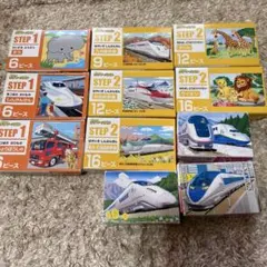 くもん　ジグソーパズルまとめ売り 新幹線・動物など STEP1〜2