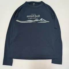 140★mont-bell モンベル★ロゴ＆マウンテンプリントＴシャツ★のサムネイル