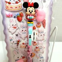 ディズニーミニーマウス ボールペンとぷくぷくステッカーセット