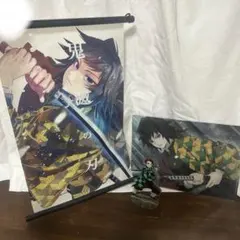 鬼滅の刃　冨岡義勇タペストリー　ファイル　竈門炭治郎アクリルスタンド　セット