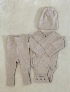 H&M 新生児　退院着 ボディスーツ　50 3点セット
