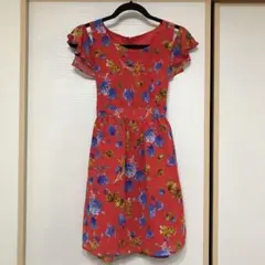 NICE CLAUP❤ワンアフターアナザーナイスクラップ❤花柄シフォンワンピース