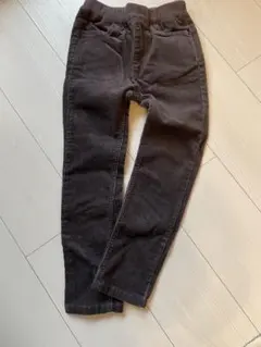 【未使用】petit main グレー コーデュロイパンツ 120cm