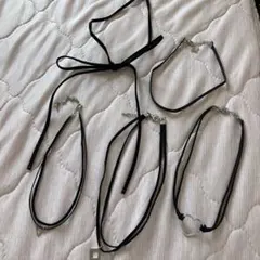黒いチョーカーセット 5点