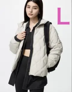 ★新品未使用★ユニクロ パフテックパーカ★ナチュラルLサイズ【匿名配送】